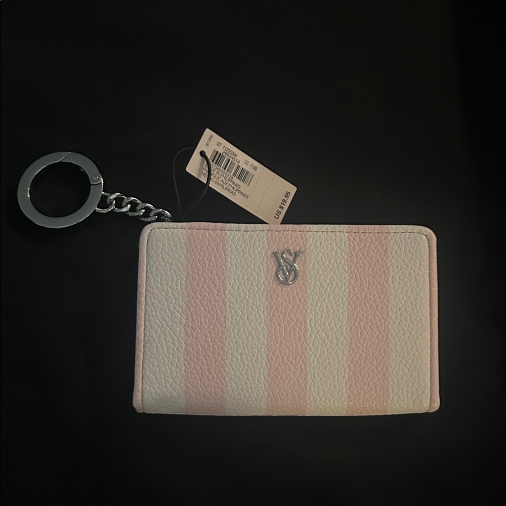 Victoria's Secret Pink and White Key & Card Holder